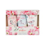 Cath Kidston Blossom Birds Assorted Hand Cream Trio Gift Set | Enriched With Shea Butter | Cruelty Free & Vegan Friendly | Travel Friendly Sizes | 3 x 30ml