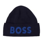 BOSS Elio_Hat Bonnet, Dark Blue, ONESI Men