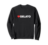 LOVE GELATO, Minimalist Aesthetic, Like Heart Gelato Sweatshirt