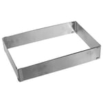 Cadre à Pâtisserie Rectangulaire Inox "Extensible" 27cm Argent