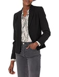 Calvin Klein Women's Two Button Lux Blazer (Petite, Standard, & Plus), Black, 22