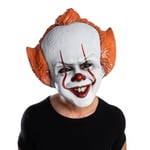 Rubies IT Movie Chapter 2 Adult Pennywise Vacuform Mask Adult Costume, As Shown, One size