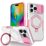 Apple iPhone 16 Pro Max      Magsafe Sliding Cover Case    [Pinkwhite]