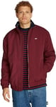 Tommy Jeans Veste Homme Essential Padded Jacket avec Fermeture Éclair, Rouge (Deep Rouge), XXL