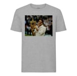 T-Shirt Homme Col Rond Trophee Grand Chelem Champion Roger Federer Tennis Superstar Sport