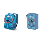 Disney Lilo et Stitch Sit - Petit Sac à dos Extensible EXP + Trousse Triple Garnie