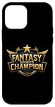 Coque pour iPhone 12 mini Champion de sports fantastiques fière gagnante du joueur de sport