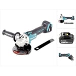 Dga 506 F1 Meuleuse d'angle sans fil 18V, 125 mm, sans balai + 1x Batterie 3,0 Ah - sans chargeur - Makita