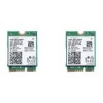 Tlily - 2X pour 9461NGW WiFi Card ac 9461 2.4G/5G Dual Band 802.11AC M2 Key e cnvi Adaptateur Sans Bluetooth 5.0