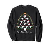 Oh Dentistree Christmas Tree Funny Dentistry Lover Xmas Tree Sweatshirt