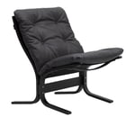 LK Hjelle - Siesta Classic Low Black Vintage Black Soft 421 - Lenestoler - Ingmar Relling - Svart - Lær/Naturlig materiale/Tre