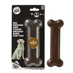 TastyBone Nylon Dog Chew Toy for Large Dogs (Chocolate) - Indestructible for Aggressive Chewers, Everlasting Flavour, Strong Healthy Teeth, Made in the UK