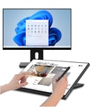 24" 1440P QHD Interactive 10-Point Moniteur à écran Tactile Ideao Hub, Tactile Capacitif Projeté avec compatibilité MPP 2.0, et Haut-parleurs, 10-Port Connectivité, Support Ergonomique