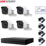 Hikvision Video Surveillance Kit Dvr 4 Canaux 4 Cameras 2 Mpx