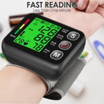 Backlit LCD Digital Wrist Blood Pressure Monitor Heart Rate BP Machine Cuff UK