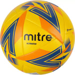 Mitre Ultimatch Match Football Yellow/Blue/Orange Size 4