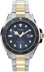 Timex TW2V42000 Harborside Blå/Gulguldtonat stål Ø43 mm