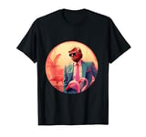 Trump Vice Style with Sunglasses and Flamingos in Miami T-Shirt