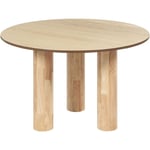 Beliani - Table de Repas Ronde 180 x 100 cm en mdf et Bois d'Hévéa Clair Orin