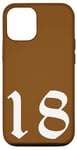 Coque pour iPhone 12/12 Pro 18 t-shirts, 18 sweats à capuche, 18 coques de téléphone portable, hommes 18 t-shirts pour femmes