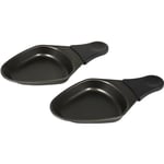 Lot de 2 Coupelles Ovales - TEFAL - Raclette Accessimo - Revêtement anti adhésif - Bleu