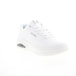 Skechers Uno Court 183145 Mens White Synthetic Lifestyle Trainers Shoes