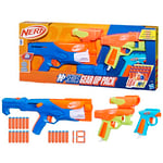 Nerf N Series Gear Up Pack, 3 x Blasters, 18 Nerf N1 Darts Compatible Only with Nerf N Series Blasters