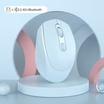 Langaton hiljainen hiiri soveltuu yrityksille Toimisto Esports Games Bluetooth 5.2 2.4G Dual Mode Mice Ergonomia ladattava hiiri