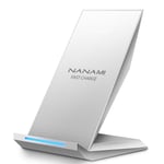 NANAMI Wireless Charger, 10W Qi Fast Wireless Charging Stand for Samsung S21/S20/S10/S10+/S10e/S9/S8/S7 Galaxy Note 20/10/9/8,7.5W Fast Charge for iPhone 13/12/SE 2/11/11 Pro/X/XS/XR/XS Max/8/8 Plus