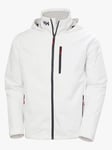 Helly Hansen Crew Hooded Midlayer Jacket 2 - Herre - Hvit - M