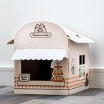 Cat Playhouse Cardboard Pusheen the Cat Decorative Cat Den Playhouse Gift