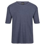 Regatta T-Shirt Thermique Homme Manches Courtes Thermal Base Layer Homme Denim Blue FR: XL (Taille Fabricant: XL)