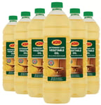 KTC Vegetable Oil 6 x 1L Extended Life Vegetable Oil, Frying, Baking And Salads