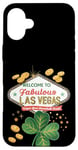 Coque pour iPhone 16 Plus Shamrock Crazy - Jeu de hasard pour la Saint-Patrick de Las Vegas