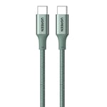 Ugrønn USB-C til USB-C PD-kabel 100W, 1m - Grønn