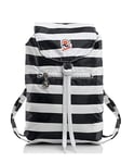 Invicta Backpack - Minisac Next - Small, Black - Men's and Women's Striped Backpack - Travel & Leisure - Packable/Foldable