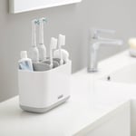 Joseph Joseph EasyStore Steel Toothbrush Caddy Large White White