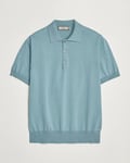 Canali Cotton Short Sleeve Polo Teal