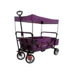 Fuxtec - Chariot de jardin pliable City Cruiser - transport charge 75 kg – Pourpre