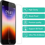 iSOUL 2x Pack premium Glass pro Screen Protector Apple iPhone SE 2022 2020 6 7 8