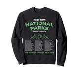 National Park Keep Checklist Bucket List All National Parks Sweatshirt