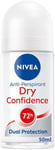 NIVEA Dry Confidence 72H Anti-Perspirant Roll-On Deodorant, Women's Deodorant w