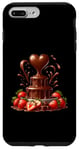 Coque pour iPhone 7 Plus/8 Plus Fontaine à chocolat en forme de cœur - Saint-Valentin romantique