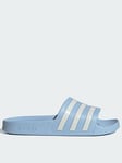 adidas Adilette Aqua Slides, Blue, Size 9, Men