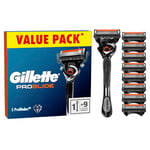 Gillette ProGlide Men's Razor with Flexball Technology, Gillette Razors for Men, 9 Razor Blade Refills with Precision Trimmer, 5 Anti-Friction Blades, Gillette Proglide Razor Blades, Mens Razors