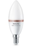 Bougie Led Ampoule E14 4.9w 2.700k-6.500k 470lm Wifi Philips Wiz