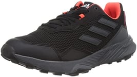 ADIDAS Homme TRACEFINDER Sneaker, Core Black/Grey Six/Solar Red, 44 2/3 EU