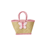 Rice - Raffia Kids Bag with Butterfly Closing - (KIBAG-BUTI)