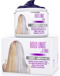 Purple Hair Mask for Blonde, Platinum and Silver Hair: BOLD UNIQ by B Uniq Blue