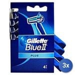 3x Gillette Radi Jetable Bleu II 4 Pièces Plus